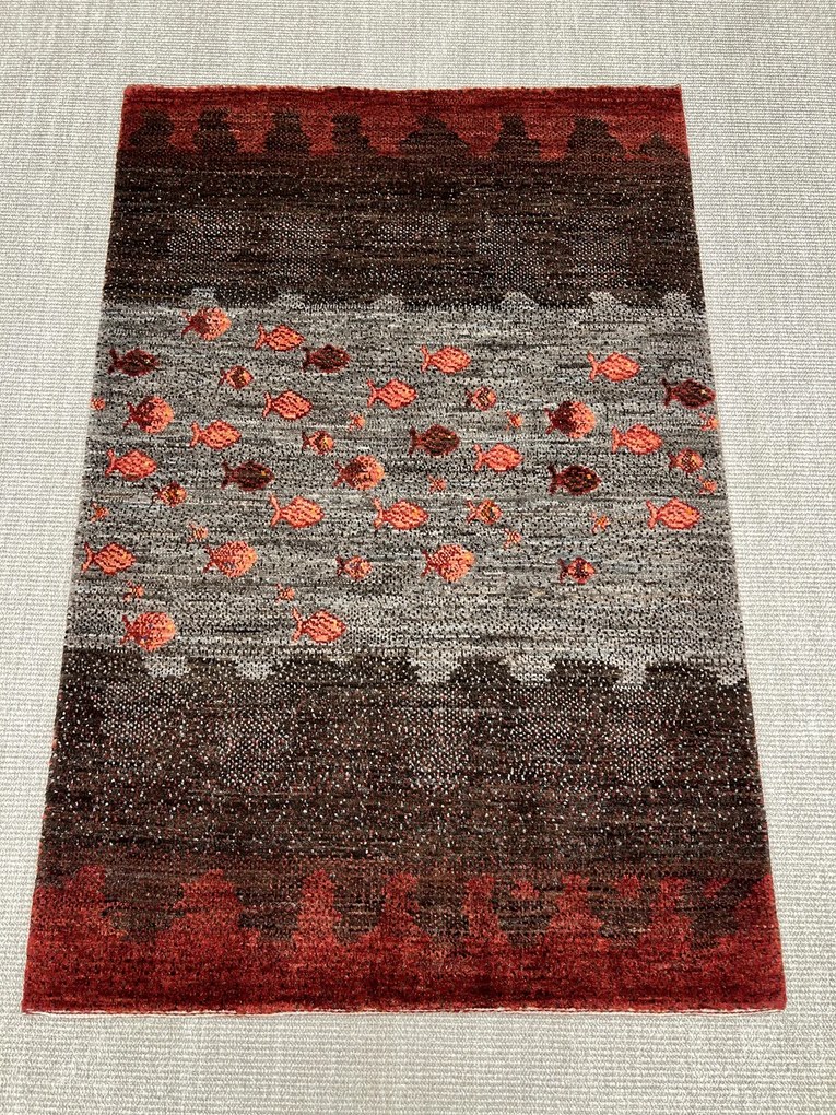 Loribaft Tappeto persiano 100 x 150 Marrone (Iran) Annodato A Mano