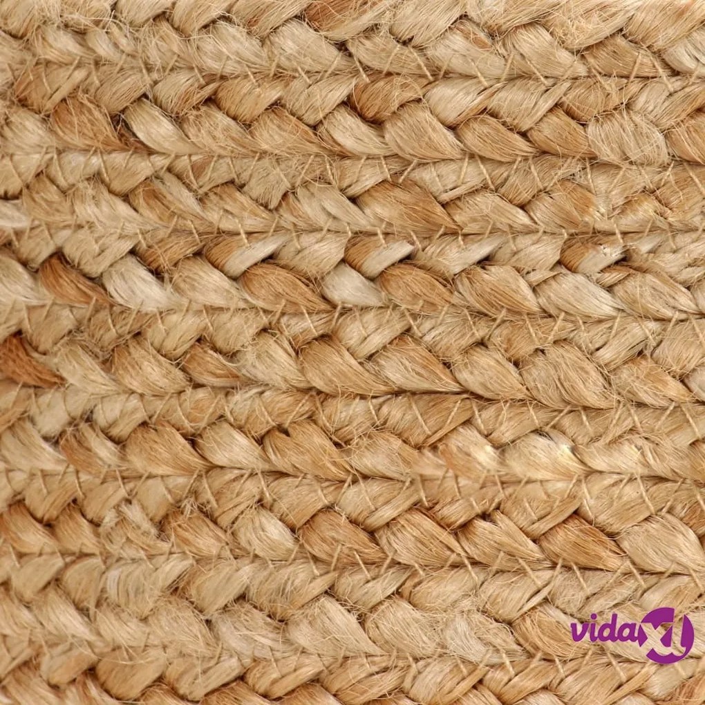 vidaXL Set di Cesti Portaoggetti Artigianali 2 pz in Iuta Naturale