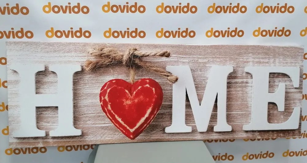 Stampa su tela – Con scritta Home