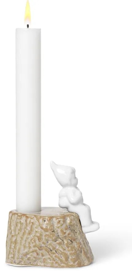 Portacandele natalizio in porcellana e gres, lunghezza 9 cm Christmas Tales - Kähler Design