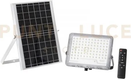 Proiettore glaser 1800lm 4000k con pannello solare batteria 3.2v 15...