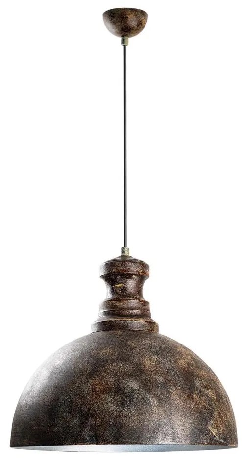 Lampadario a sospensione con filo KURE 1xE27/40W/230V diametro 40 cm grigio