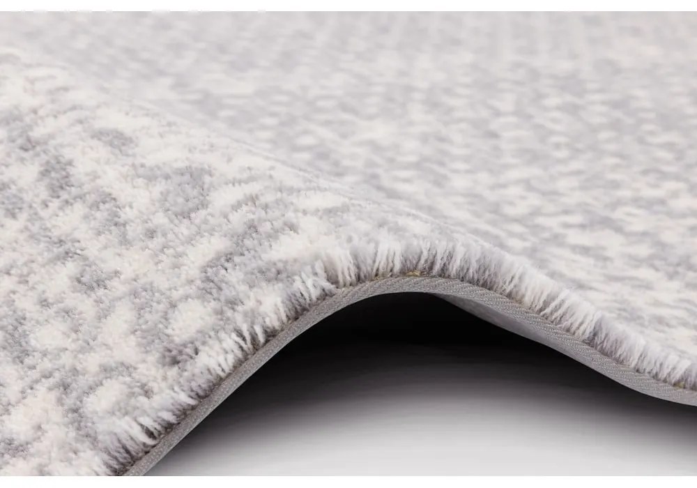 Tappeto in lana grigio chiaro 133x180 cm Eden - Agnella