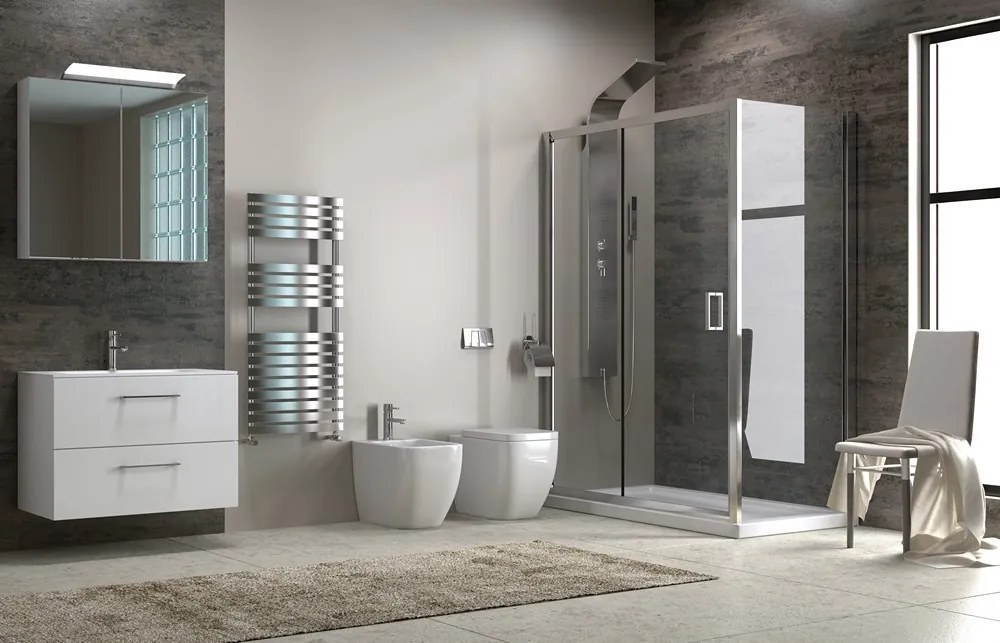 Box doccia 120x90 cm altezza 180 cm modello K410NS - KAMALU