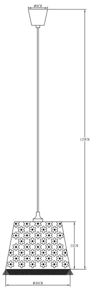 Globo 15720 - Lampadario a sospensione per bambini TARSO 1xE27/60W/230V rosa