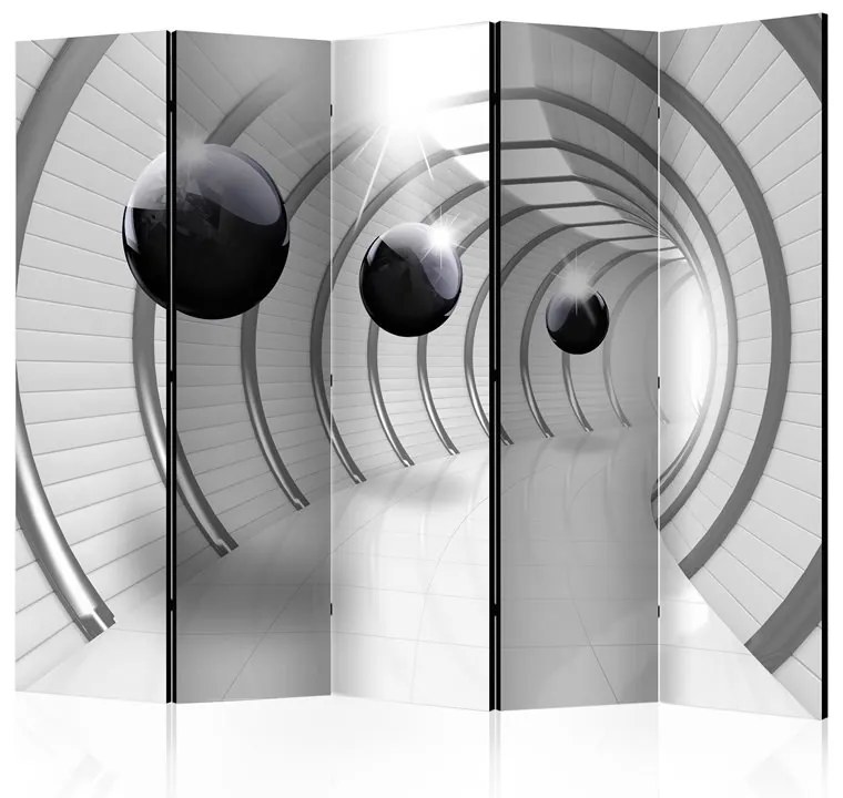 Paravento  Futuristic Tunnel II [Room Dividers]  Colore Nero, Dimensioni e Misure 225x172