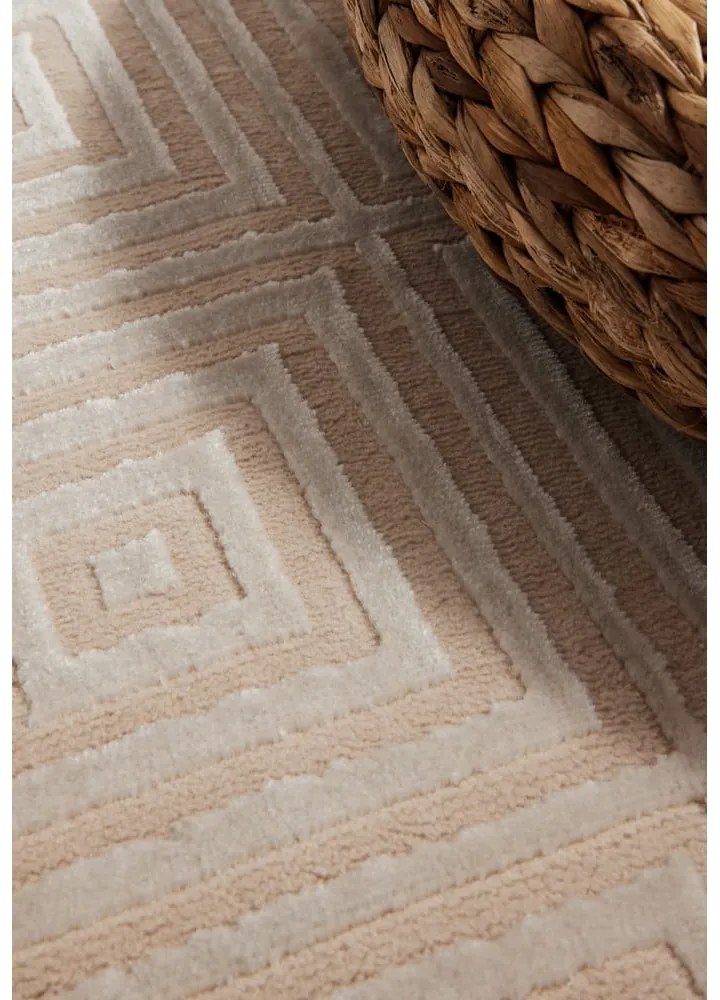 Tappeto beige 120x170 cm Perles Tourmaline – Elle Decoration