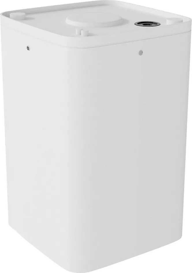 Plafoniera da soffitto E27 Quadrata IP54 in Alluminio - Bianca