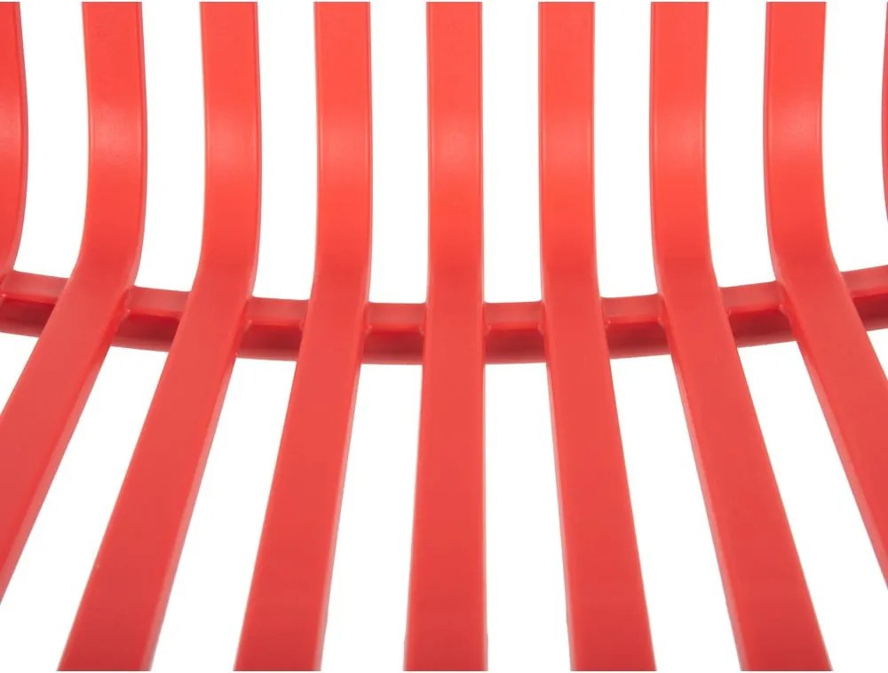 Sedia da pranzo rosso chiaro in plastica Glee – Leitmotiv