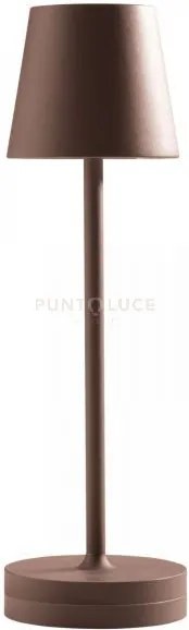 Gls041- lampada ricaricabile a batteria marrone a led 3000k 300lm 3...