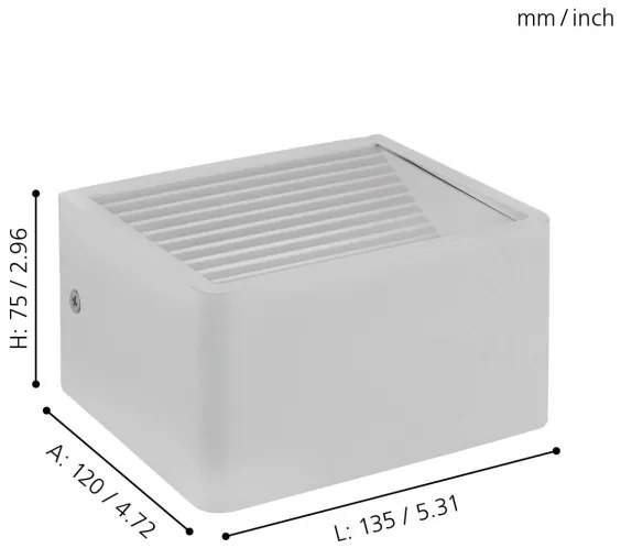 Eglo 98266 - Applique a LED da esterno DONINNI LED/6W/230V IP55