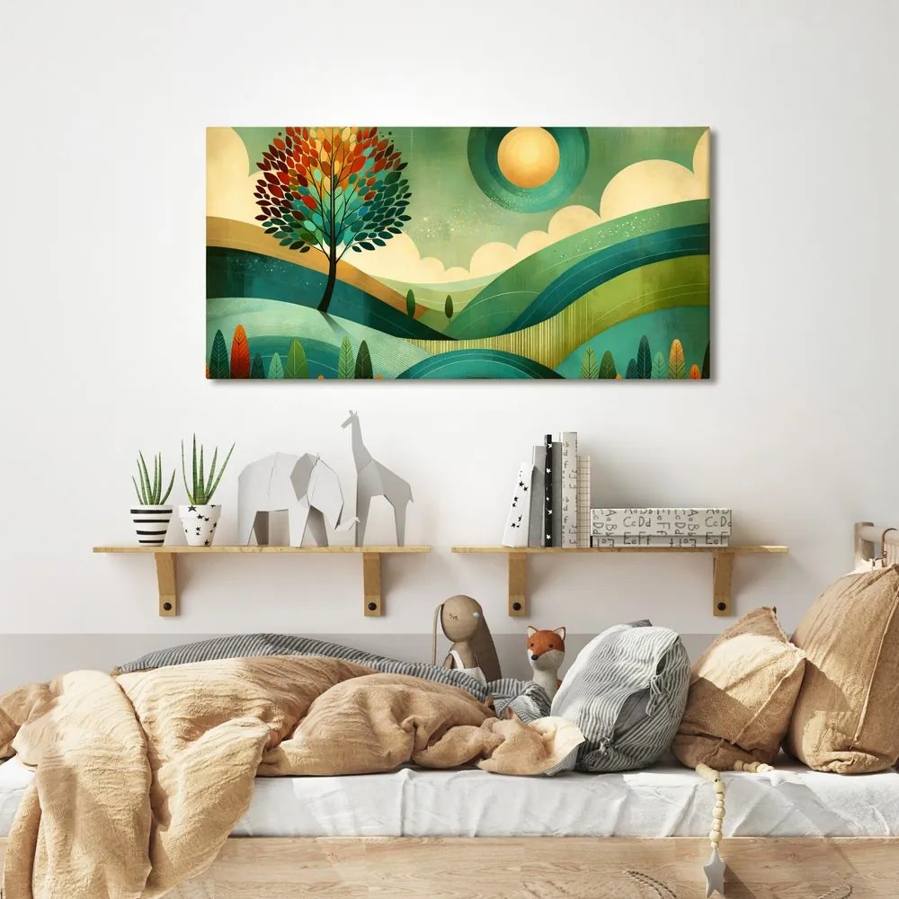 Quadro su tela – Paesaggio in tonalità naturali