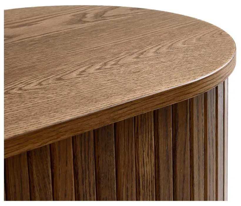 Mobile TV marrone con effetto rovere 180x56x45 cm Nola – Unique Furniture