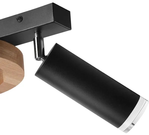 Faretto OTIS 1xG9/5W/230V + 2xE27/15W/230V quercia