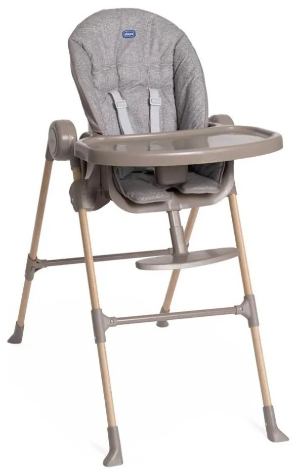 Chicco - Sedia da pranzo per bambini Polly Essential - grigio/marrone