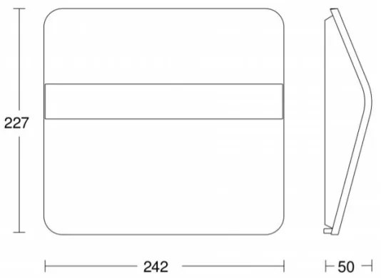 STEINEL 007140 - Numero civico solare LED XSolar LH-N LED/0,03W acciaio inossidabile IP44