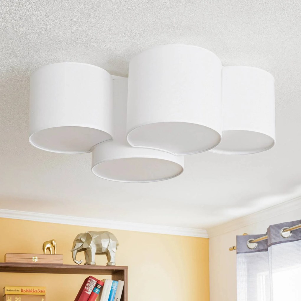 TK Lighting Plafoniera Mona a 4 luci, bianca