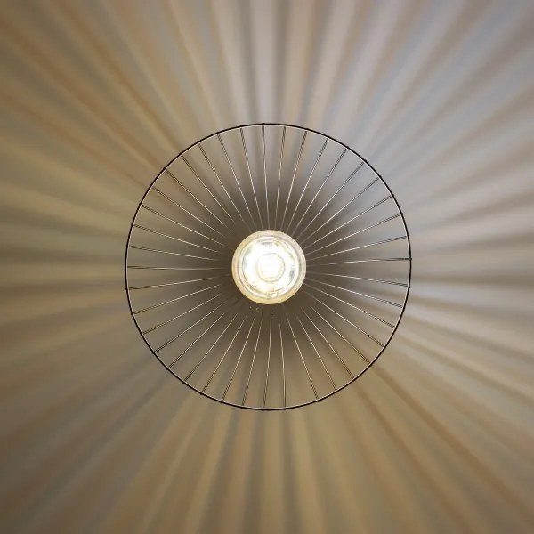 Brilagi - Lampada a sospensione LED su cavo CERIA WIRE 1xE27/40W/230V Ø 45 cm nero