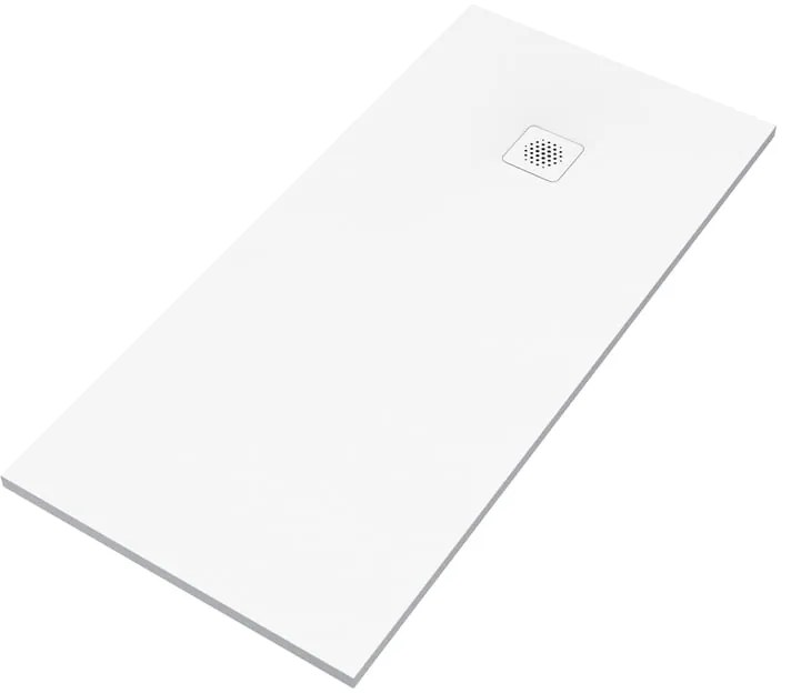 Piatto doccia SENSEA in composito minerale di resina gelificata Remix V3 bianco L 80 x L 170 x H 3.2 cm opaco
