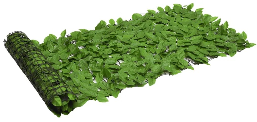 Schermo Privacy Da Balcone Con Foglie Verde 600x75 Cm /