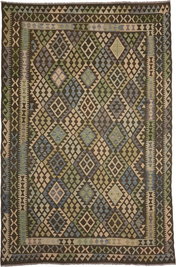 Kilim Tappeto 310x200 (Pakistan) Annodato A Mano