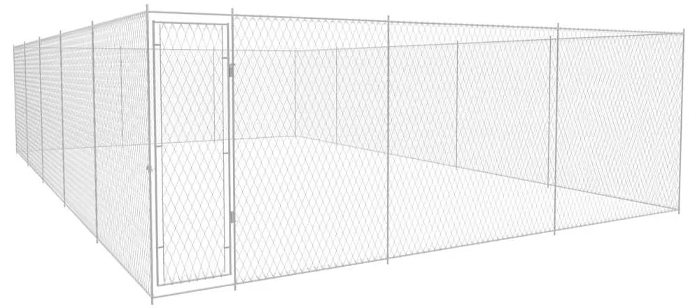 Canile Da Esterno İn Acciaio Zincato 950x570x185 Cm /