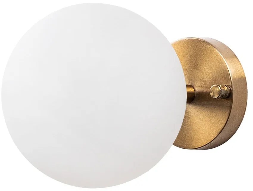 Lampada da parete in bianco e bronzo ø 15 cm Atmaca - Opviq lights