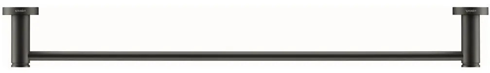 Duravit 99244600 - Porta asciugamani a parete D-CODE 64,5 cm nero opaco