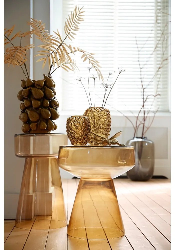 Tavolo rotondo in vetro ø 30 cm Dakwa - Light &amp; Living