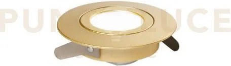 Incasso led zenit oro 5w 550lm 3000k ip44 orientabile 9x2,5cm