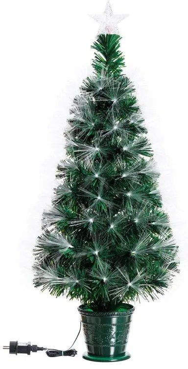 Albero di Natale artificiale verde con illuminazione H 100 cm x Ø 45 cm