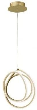 Sospensione led golden d35 so.golden-35 dorato