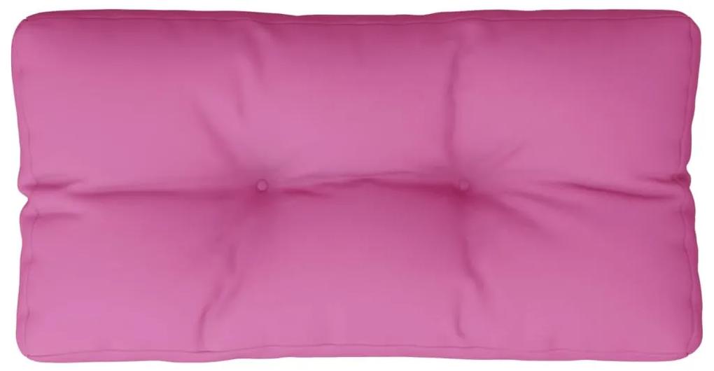 Cuscino per Pallet Rosa 80x40x12 cm in Tessuto