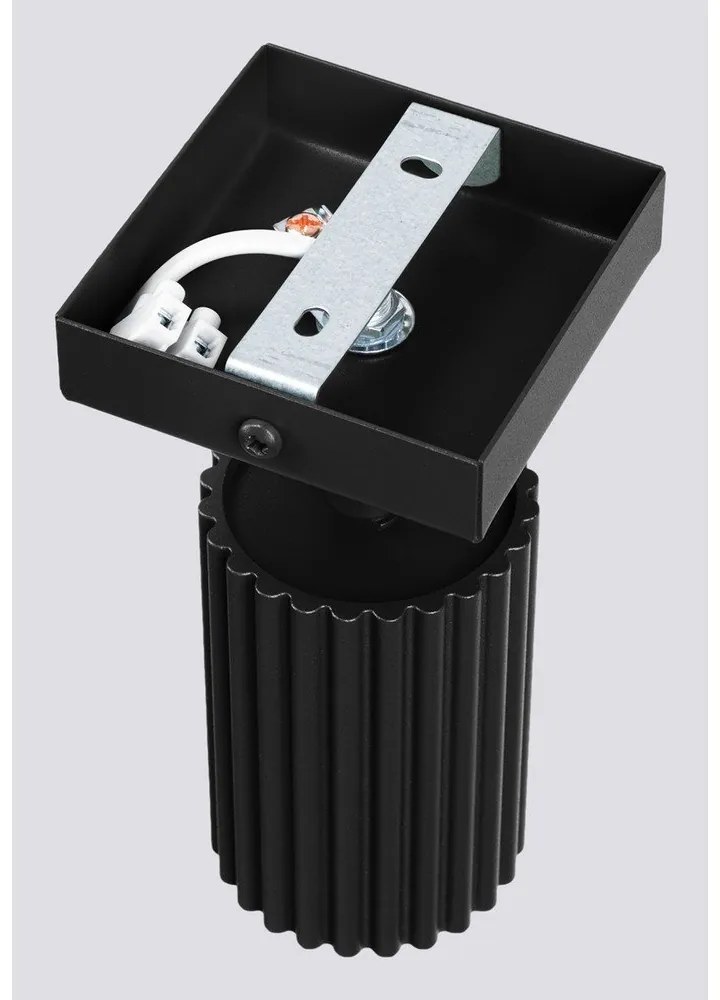 Faretto nero 8x16 cm Gleam – Sollux