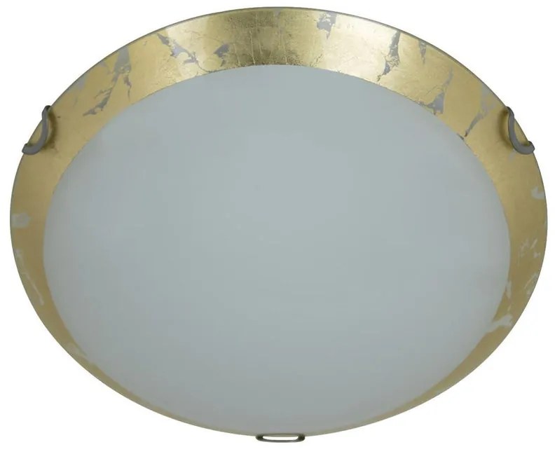 Plafoniera LED neoclassico Foglia, dorato Ø 30 cm, 1115 lumen