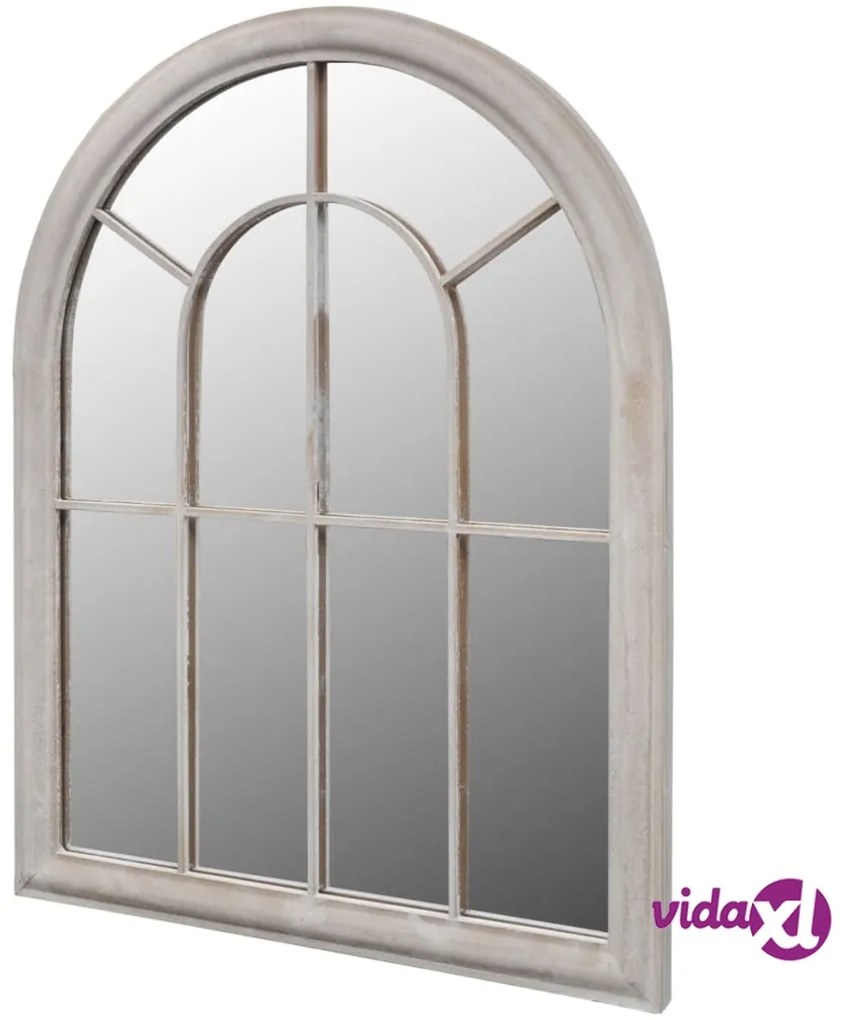 vidaXL Specchio da Giardino Rustico con Arcata 69x89cm Interni Esterni