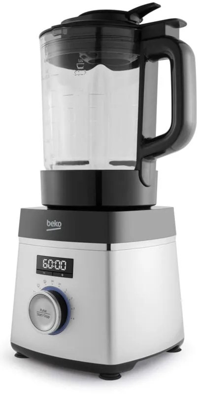 Beko SMM888BX Frullatore da Tavolo Soup Maker 1000W con Brocca in Vetro 1750 mL