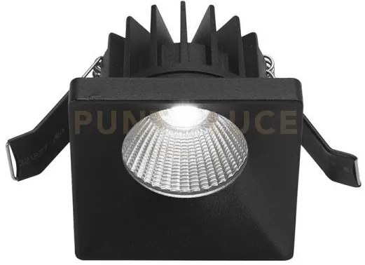Gfa304- faretto da incasso in alluminio a led 3000k 700lm 9w quadra...