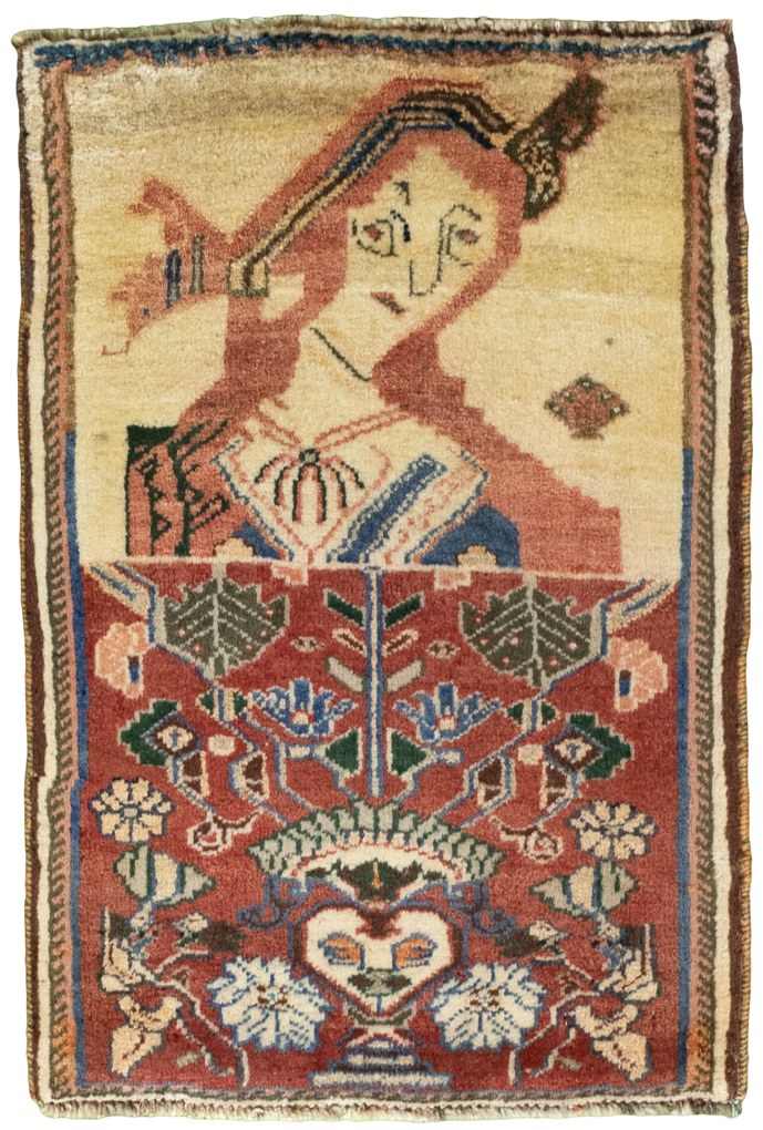 Shiraz Tappeto persiano 70 x 50 Rosso (Iran) Annodato A Mano