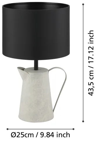 Eglo 43642 - Lampada da tavolo KENSAL 1xE27/40W/230V