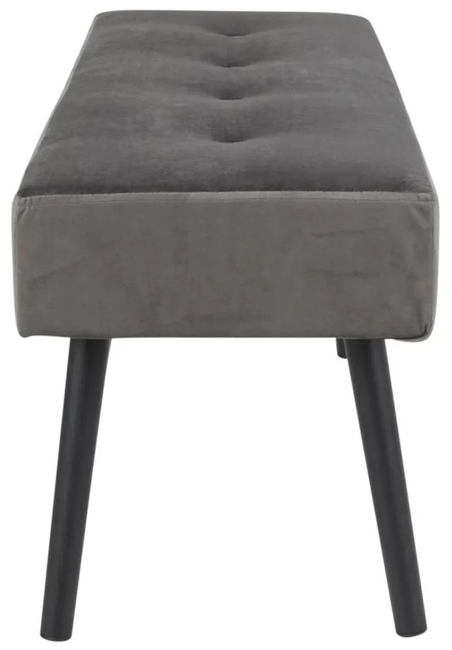 Panchina in velluto grigio Skiby - Bonami Essentials