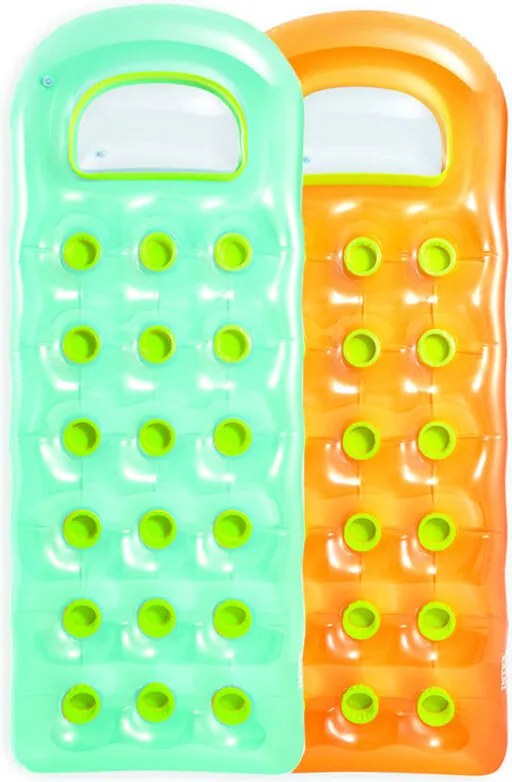 MATERASSINO GONFIABILE 18 BUCHI CON FINESTRA TRASPARENTE cm.188x71 peso kg.1,09 (59895) INTEX