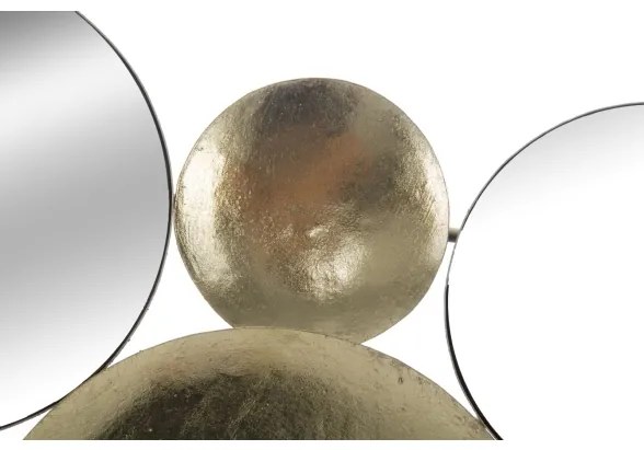 Pannello Decorativo Gold Mirror Glam 118X2,5X60 Cm In Ferro Con Specchi