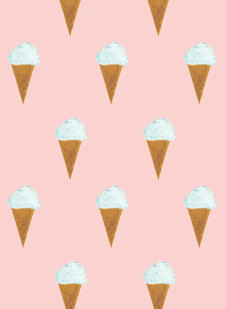Kindertapete Ice Cream von KEK Amsterdam - Roze