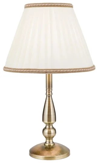 Orion LA 4-1085/1 - Lampada da tavolo TONIA 1xE27/60W/230V diametro 30 cm bianco/bronzo