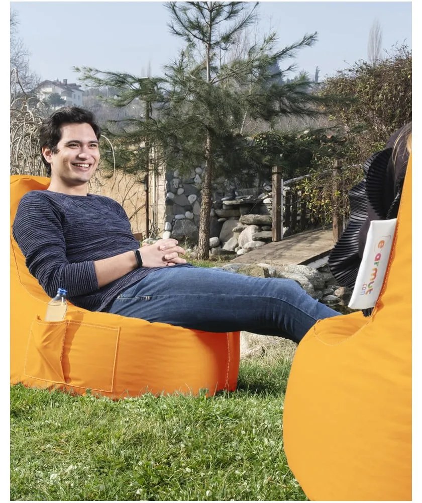 Borsa arancione per sedersi EVA Sport - Floriane Garden