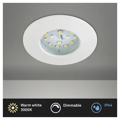 Briloner 8316-016 - Lampada da incasso a LED dimmerabile per bagno LED/5,5 W/230 V IP44 bianco