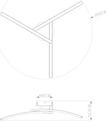 Globo 67098-18 - Lampadario a plafone LED TANSY 3xLED/6W/230V