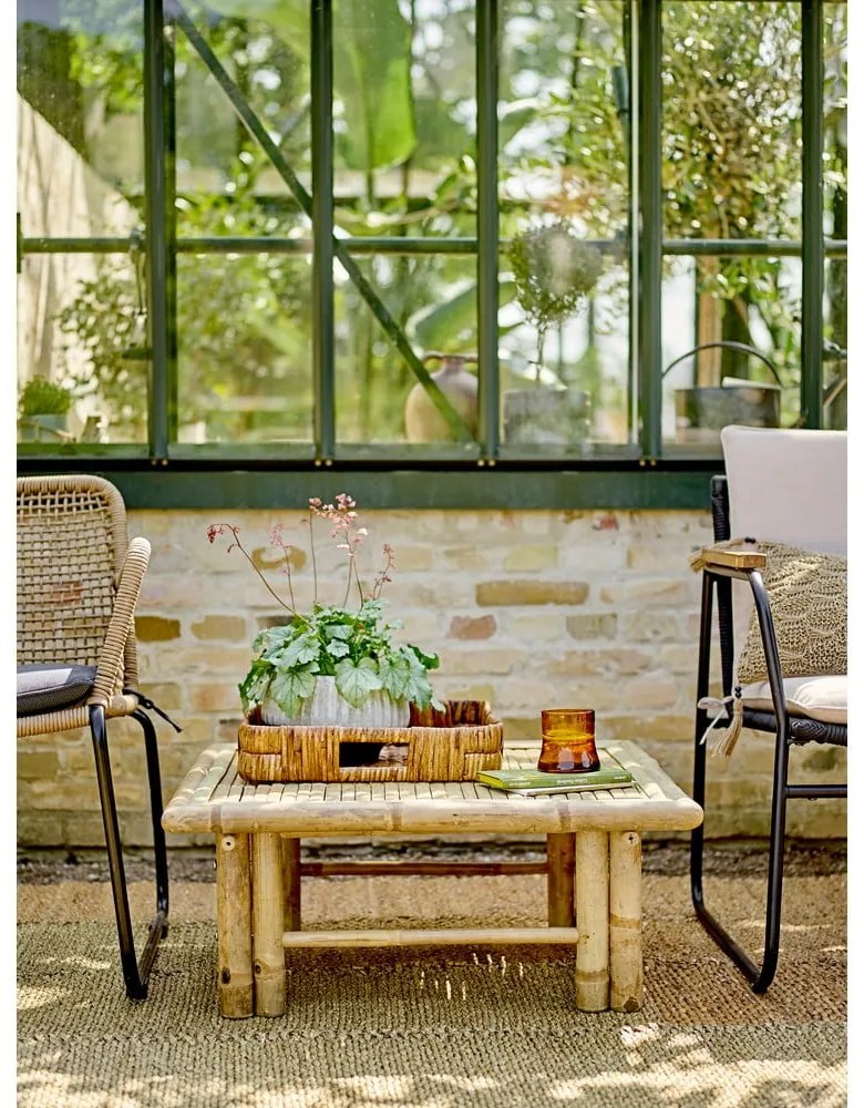 Poltrona da giardino grigia e beige Mundo - Bloomingville