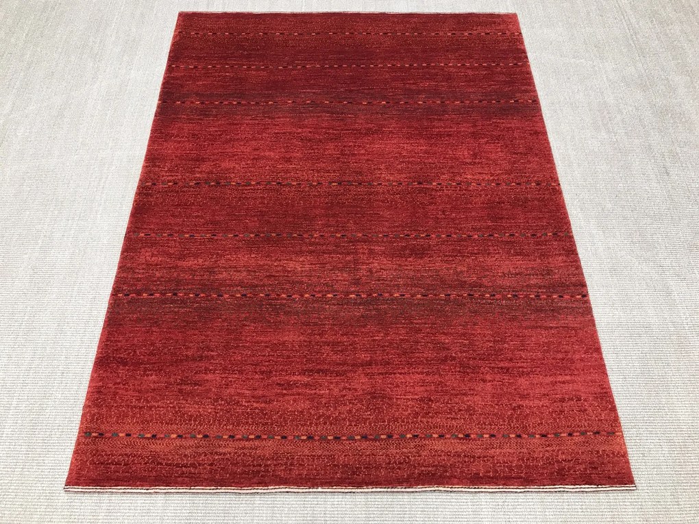 Loribaft Tappeto 190x140 Rosso (Iran) Annodato A Mano